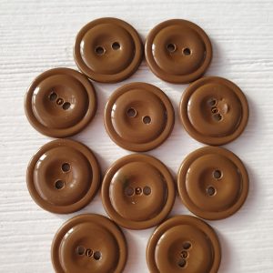 Bruine knopen 10 stuks
