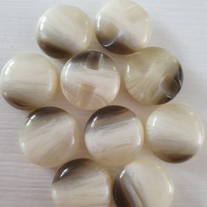 Grijs witte knopen 10 stuks