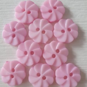 Roze bloemen knopen 10 stuks
