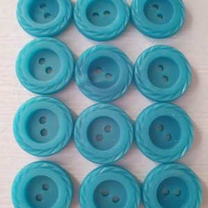 Blauwe knopen 12 stuks