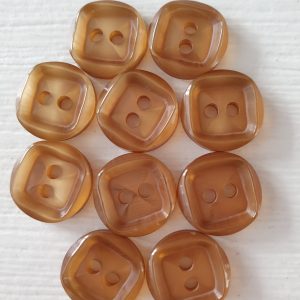 Bruine knopen 10 stuks