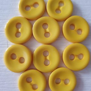 Gele knopen 10 stuks