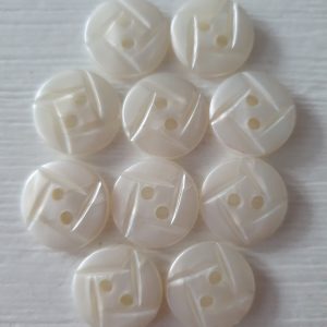 Witte knopen 10 stuks