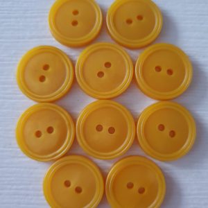 Gele knopen 10 stuks
