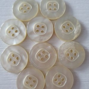 Witte knopen 10 stuks