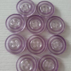 Paarse doorzichtige knopen 10 stuks