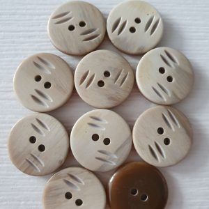 Bruine knopen 10 stuks