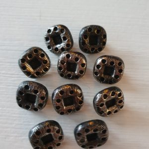 Zilverkleurige knopen 10 stuks