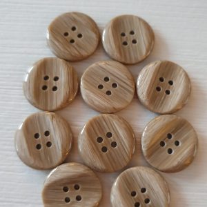 Bruine knopen 10 stuks