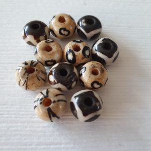 Kralen gevlekt bruin