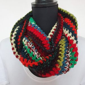 Dubbele gekleurde col groen - rood