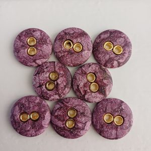 Paarse knopen 8 stuks