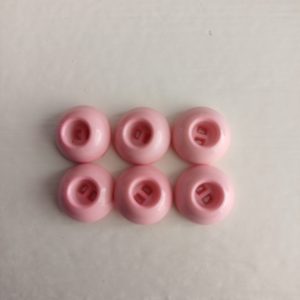 Roze knopen 6 stuks