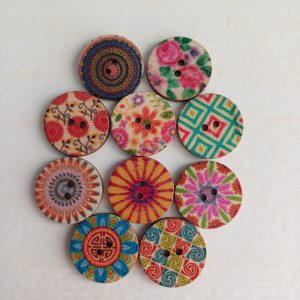 Houten knopen 10 stuks nr. 3