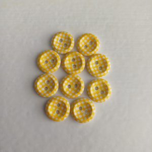Gele knopen 10 stuks