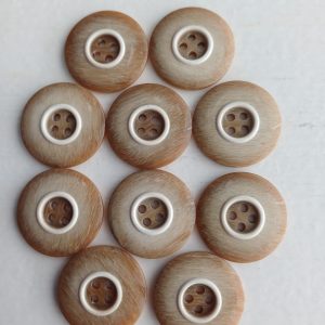 Bruine knopen 10 stuks