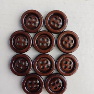 Bruine knopen 10 stuks