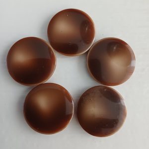 Bruine knopen 5 stuks