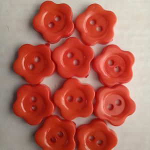 Oranje knopen bloem 10 stuks