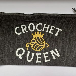 Haaknaalden tasje etui zwart