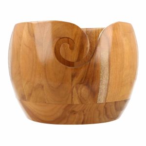 Scheepjes Yarn bowl teakhout 17,5 x 12 cm