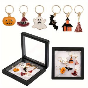 Halloween stekenmarkeerders 6 stuks