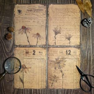 Vintage paper flowers