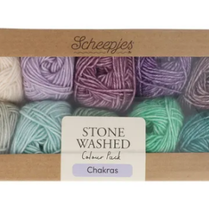 Scheepjes Stone Washed colour pack 10x25 g - Chakras