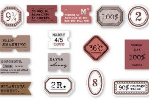 Doosje paper pad labels