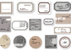 Doosje paper pad labels
