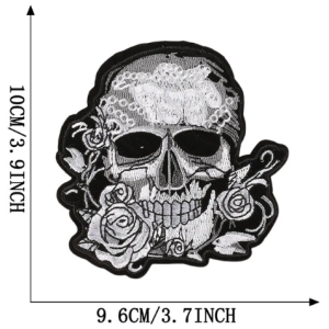 Skelet met rozen applicatie