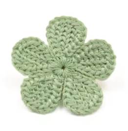 Decoratie bloem groen