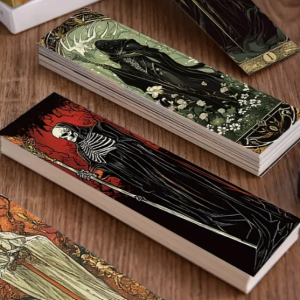 Vintage donker boekenlegger tovenaars - 5 stuks