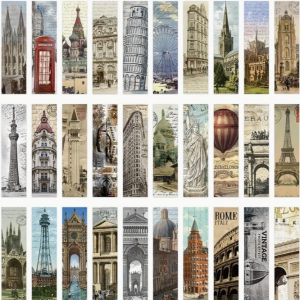 Boekenleggers 5 stuks bezienswaardigheden.