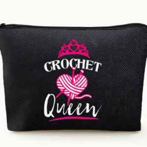 Haaknaaldentasje Crochet Queen zwart