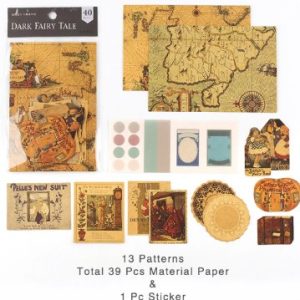Ephemera paper set Dark fairy tail