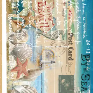 Decoupage papier strand nr. 361 - 30 cm x 42 cm