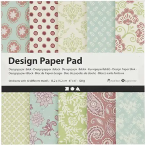 Design paper pad paisley
