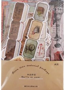 Stickers set brown 90 stuks