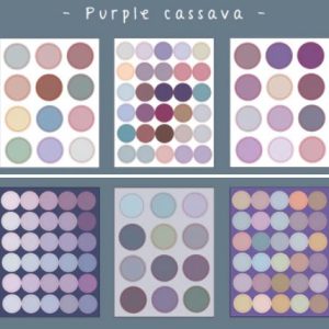 Deco stickers dots casave - purple