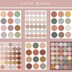 Deco stickers dots brown