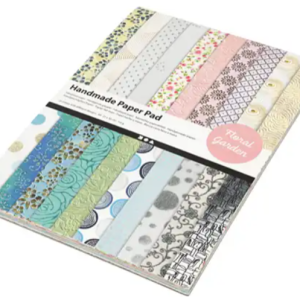 Handmade paper pad bloementuin