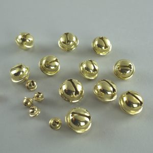 Goudkleurige belletjes 10 stuks