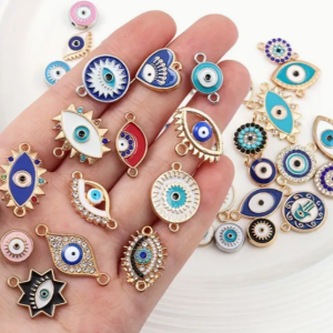 Kralen bedels ogen 20 stuks