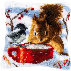 Vervaco Knoopkussen pakket eekhoorn en mees