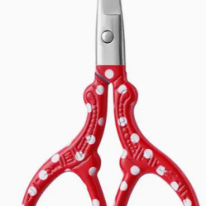 Roestvrijstalen borduurschaartje rood wit