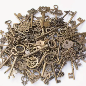 Sleutels charms bedels 15 stuks