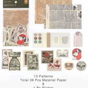 Ephemera paper set Sonnet