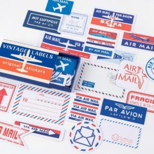 Vintage labels air mail