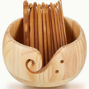 Houten yarnbowl licht